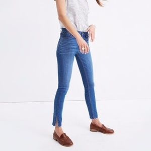 Madewell high rise skinny side slit edition sz 28